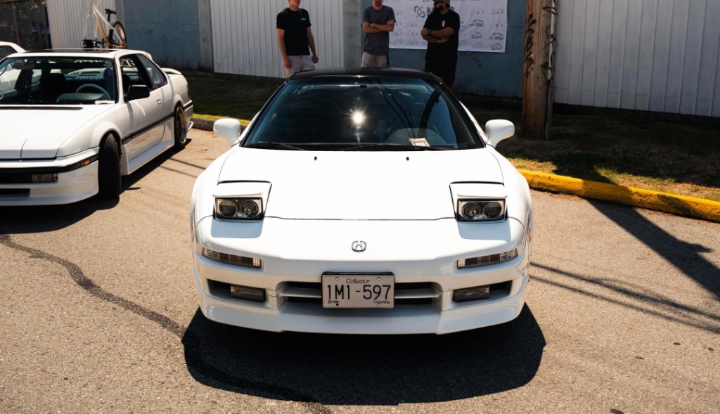 White Acura NSX show car